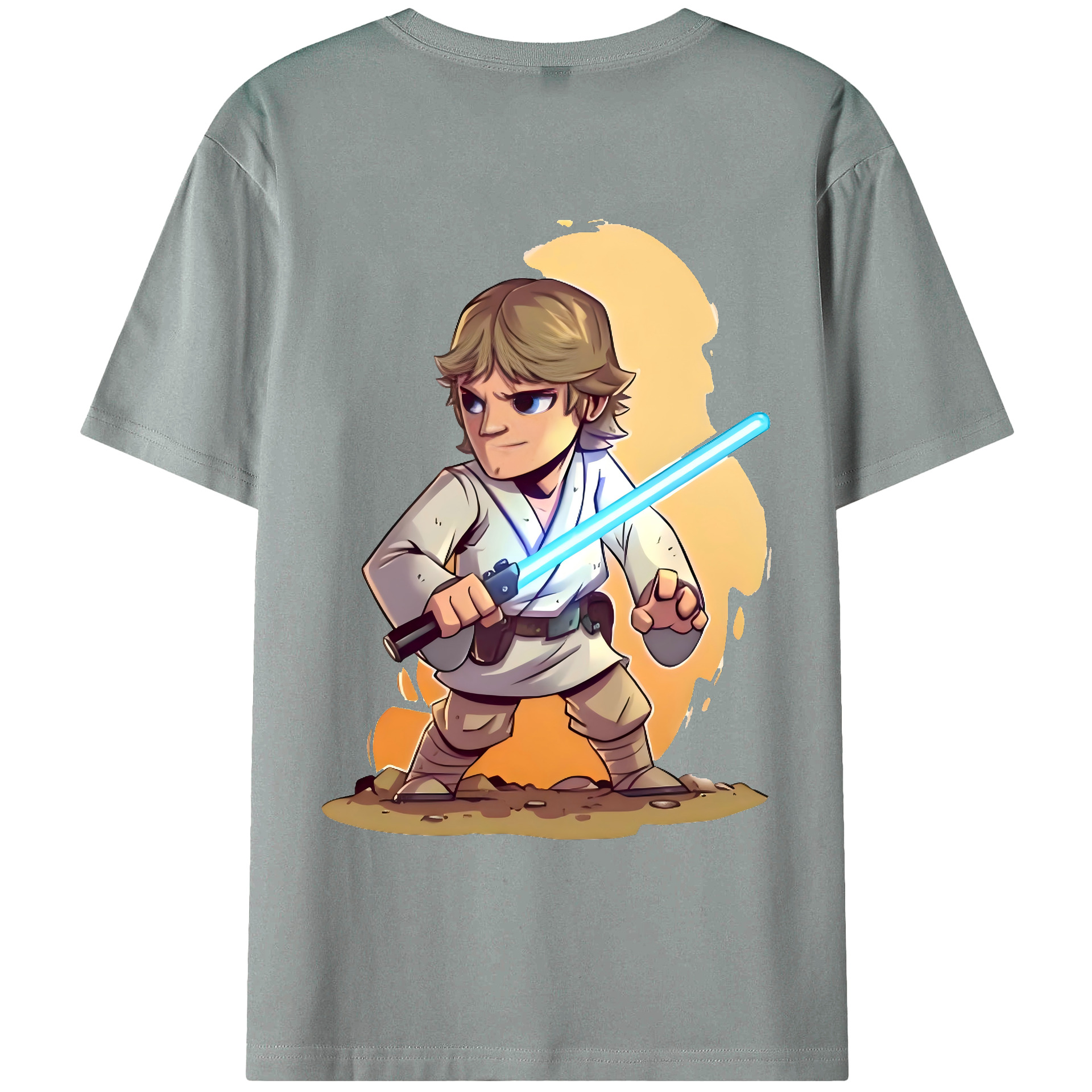 （画像用） スター・ウォーズ Star Wars 綿100％ メンズ半袖Tシャツ（バックプリント） 通気性